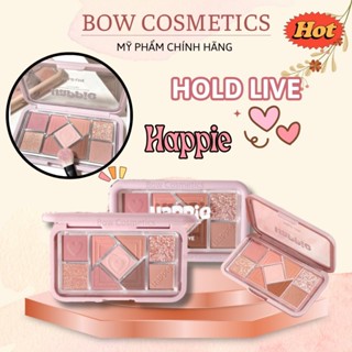 [HOLD LIVE] Bảng Phấn Mắt 9 Ô HOLD LIVE, Phấn Trang Điểm Mắt HOLD LIVE HAPPIE 9 Ô Trái Tim Có Nhũ HL630