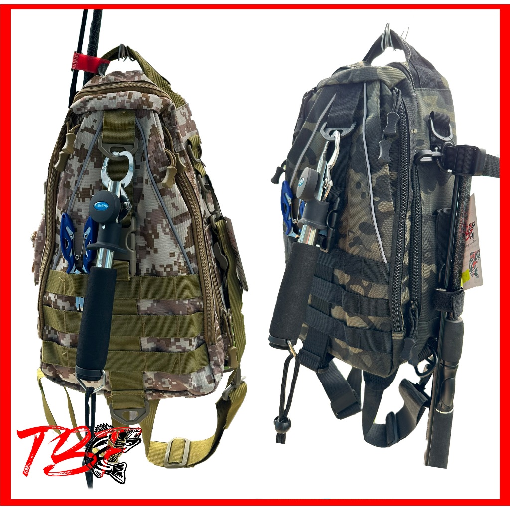 Balo Câu Cá Tiện Dụng - Balo Chứa Phụ Kiện Câu Cá - Chứa Nhiều Đồ - Có Chổ Máng Cần Siêu Tiện Lợi - 