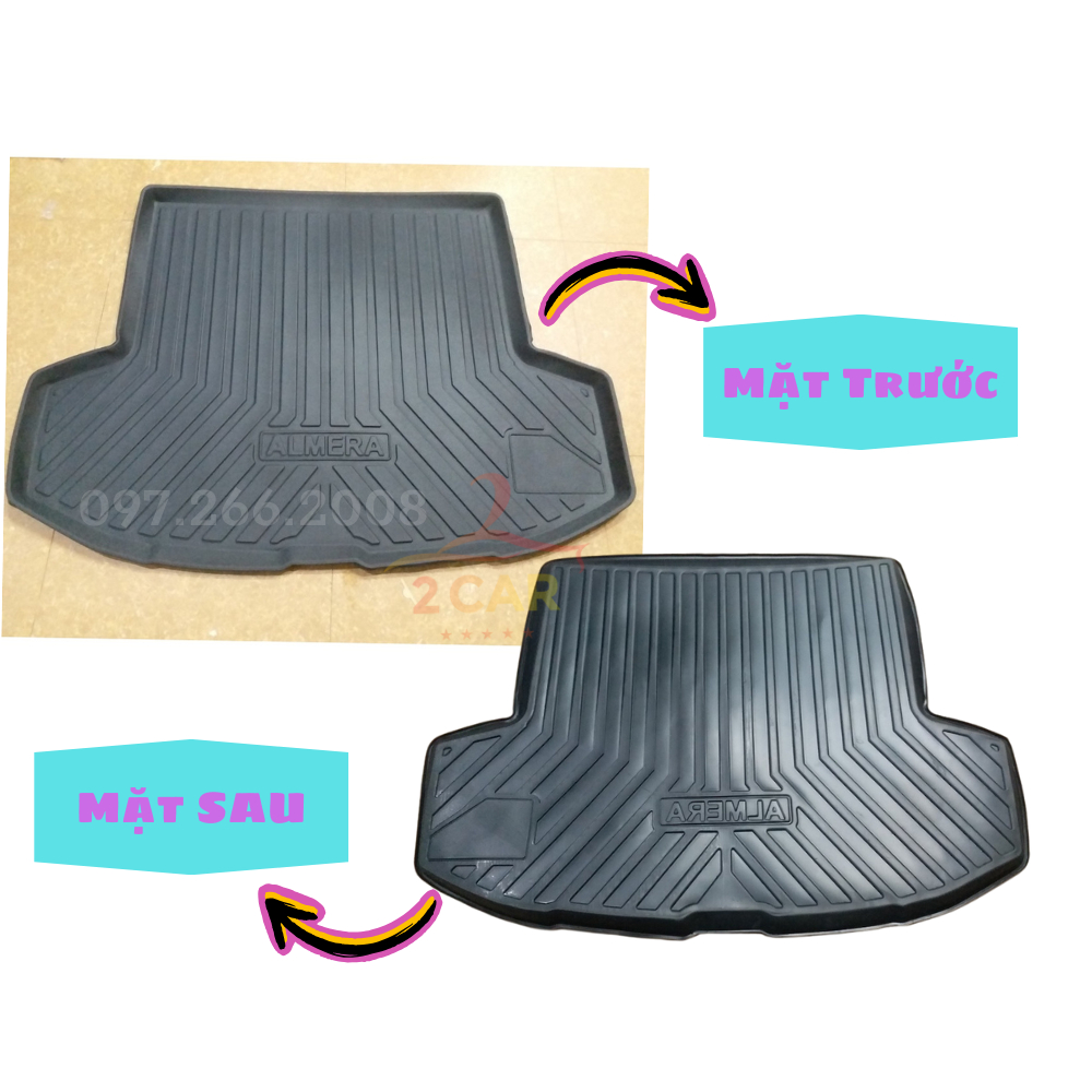 Lót cốp nhựa dẻo xe Honda City 2021 2022 2023 2023 Hàng không mùi , dễ vệ sinh, không thấm nước