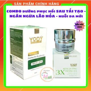 Combo dưỡng phục hồi Kem ngày 3X + Serum dưỡng trắng da Phương Anh Yody White