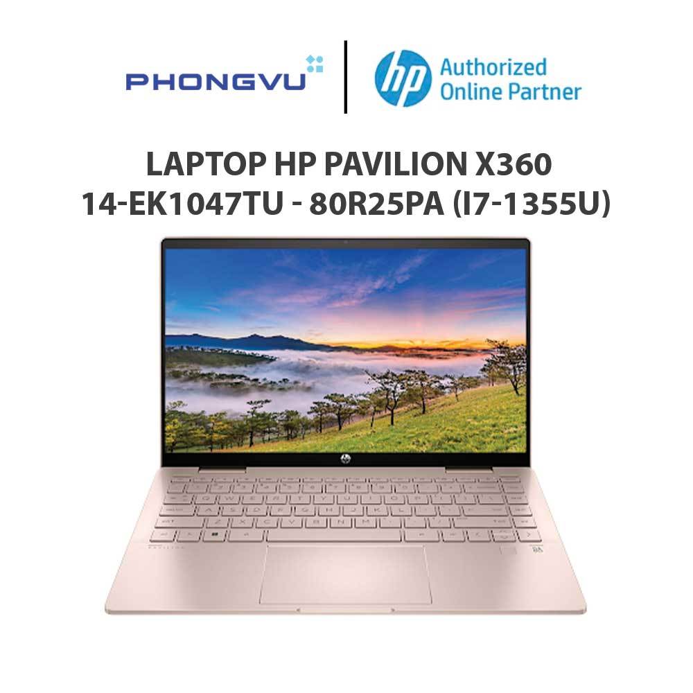 Laptop HP Pavilion X360 14-ek1047TU - 80R25PA (i7-1355U) (Vàng) - Bảo hành 12 tháng