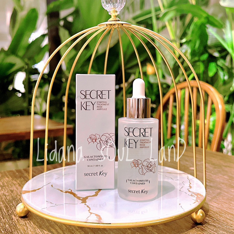 (𝗚𝗼̂́𝗰 𝟱𝟱𝟬𝗸) Huyết thanh dưỡng trắng, căng bóng da mềm mịn Secret Key Starting Treatment Rose Ampoule