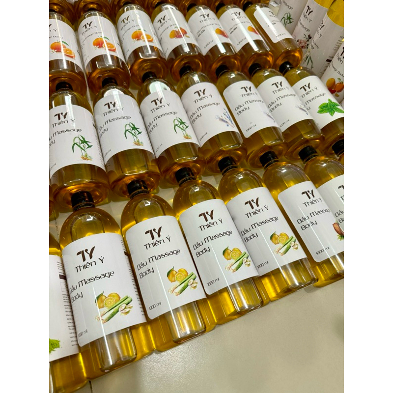 Dầu Massage Body _ Tinh Dầu Sả Chanh_ Dầu massage chuyên dụng cho spa_ Dưỡng ẩm da mềm mịn_ Chai 1000ml