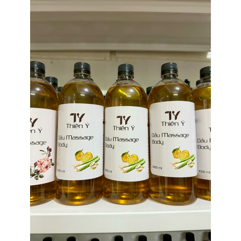 Dầu Massage Body _ Tinh Dầu Sả Chanh_ Dầu massage chuyên dụng cho spa_ Dưỡng ẩm da mềm mịn_ Chai 1000ml