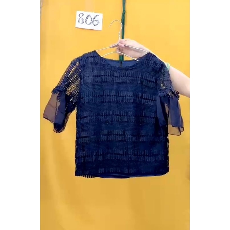 Áo ren xuyên thấu phối voan size S/M. S806