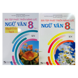 Sách - combo bài tập phát triển năng lực ngữ văn 8 - tập 1 + 2