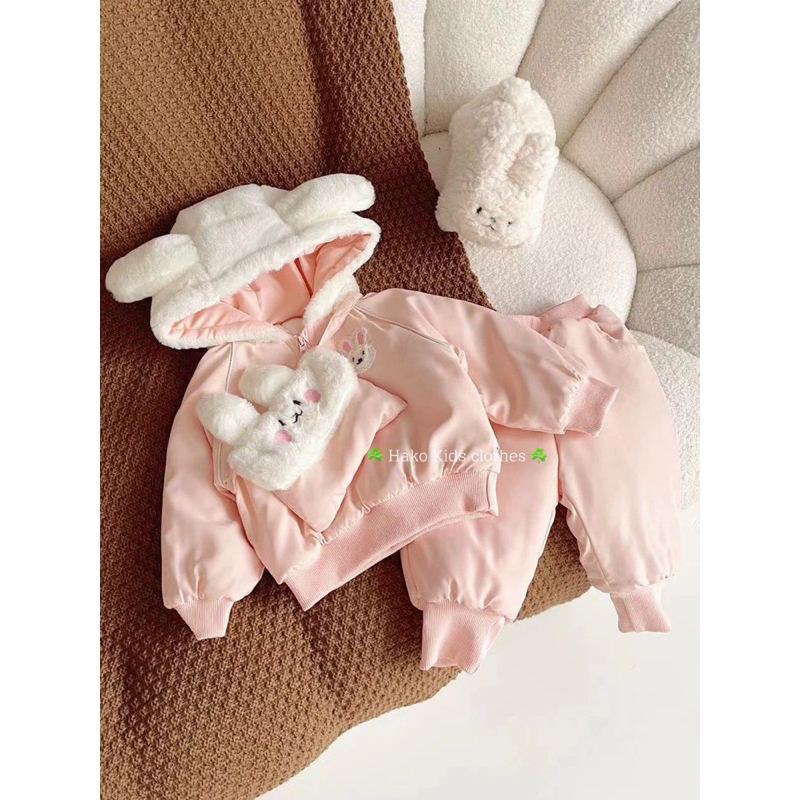 Bộ đồ cho bé, bộ gió siêu đẹp, ấm cho bé gái