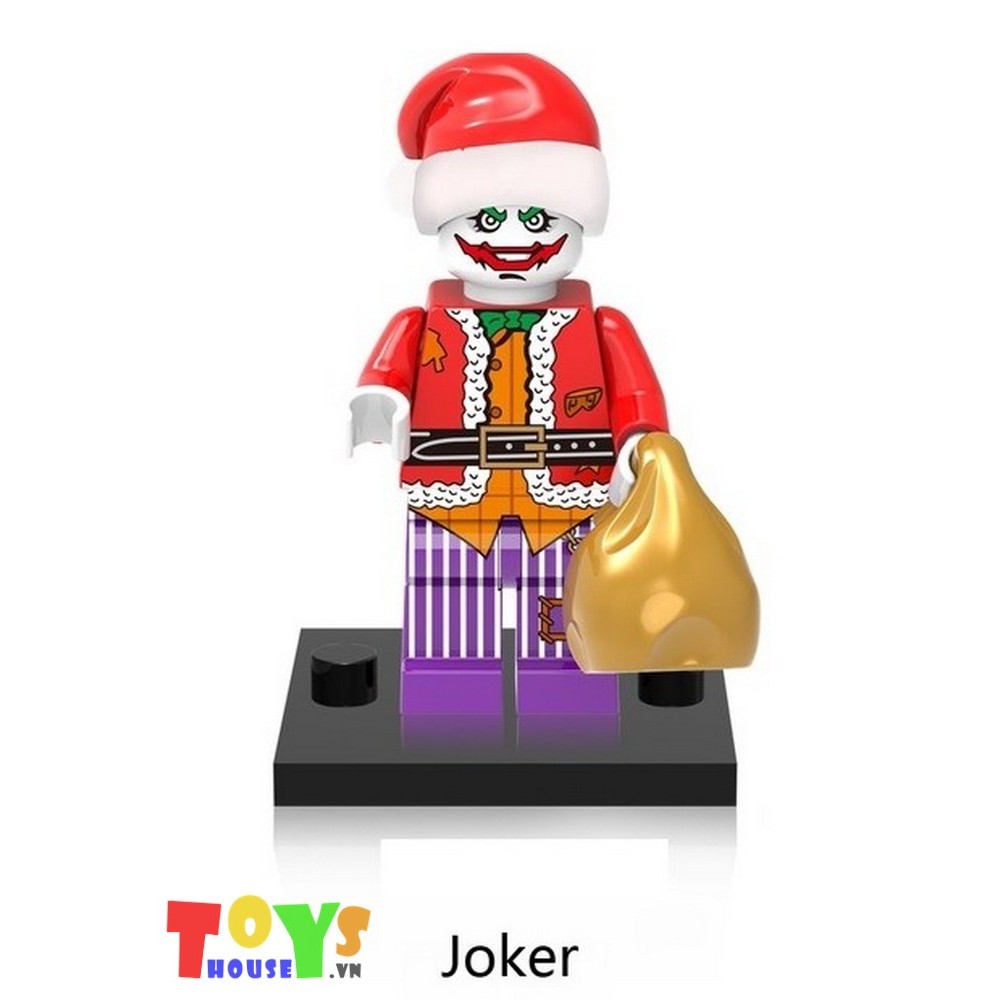 Mô hình minifigures siêu anh hùng Avenger hóa trang ông già Noel