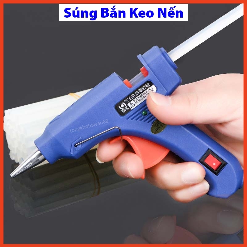 Súng Bắn Keo Nến Silicon Máy 20W  Có Nhiều Màu Sắc Thiết Kế Đơn Giản Và Tiện Dụng
