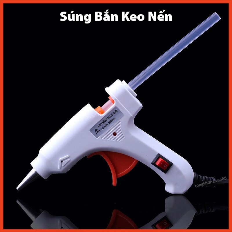 Súng Bắn Keo Nến Silicon Máy 20W  Có Nhiều Màu Sắc Thiết Kế Đơn Giản Và Tiện Dụng