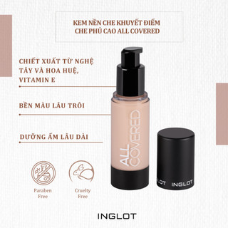 Kem nền che phủ cao lâu trôi  All Covered Face Foundation Inglot (35ml)