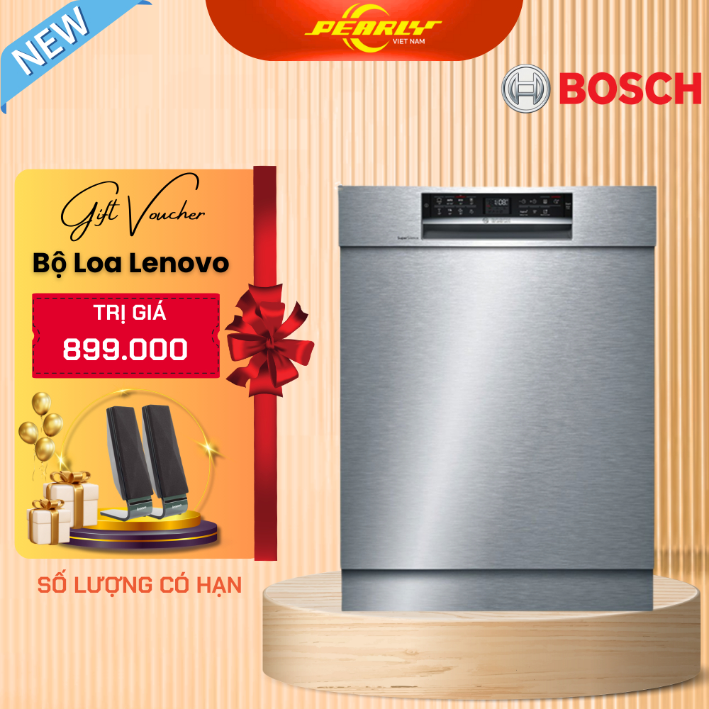 - Máy Rửa Chén Bát Bán Âm 14 Bộ Bosch SMU6ECS57E Series 6, Rửa Thông Minh – Nhập Khẩu Đức