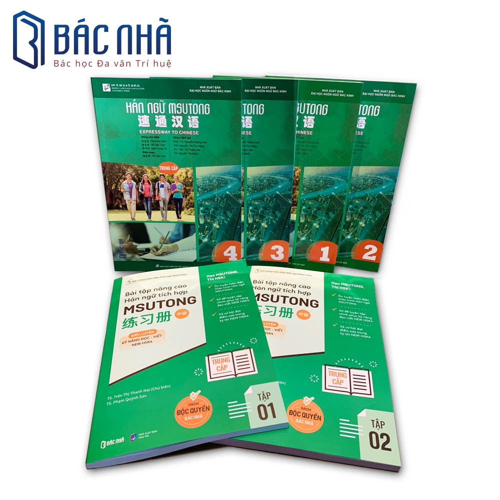 Sách - Bài tập nâng cao Hán ngữ tích hợp MSUTONG trung cấp - HSK4