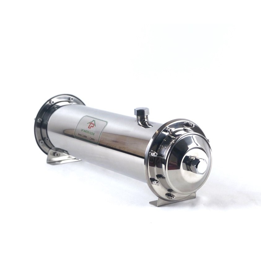 Màng siêu lọc UF áp lực trong 1000l/h 2000l/h 3000l/h (GỒM LÕI SỢI PVC BÊN TRONG + VỎ INOX)