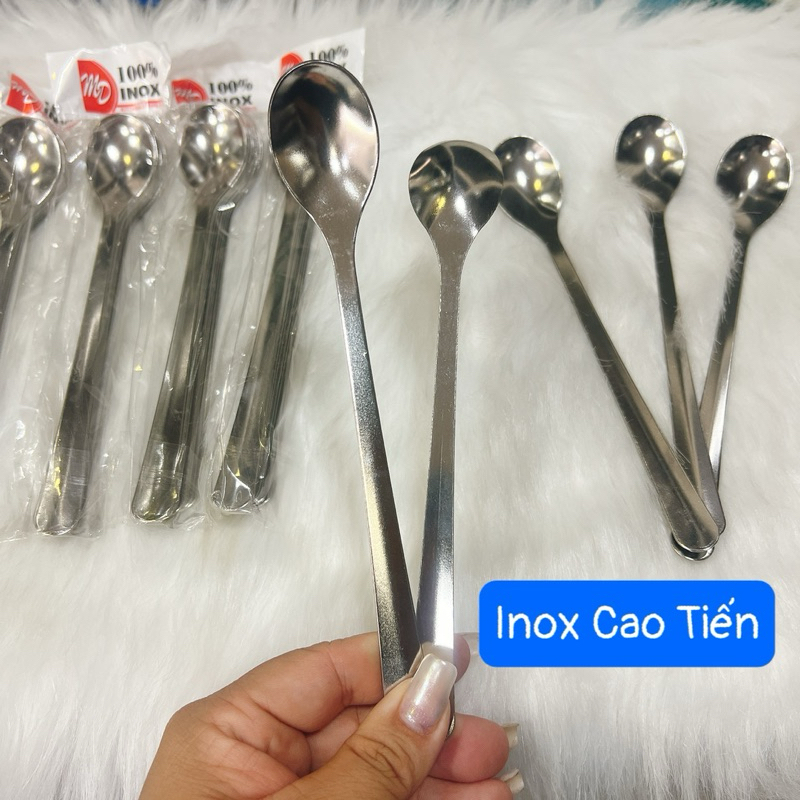 Combo 5 , 10 MUỖNG cà phê Inox dài