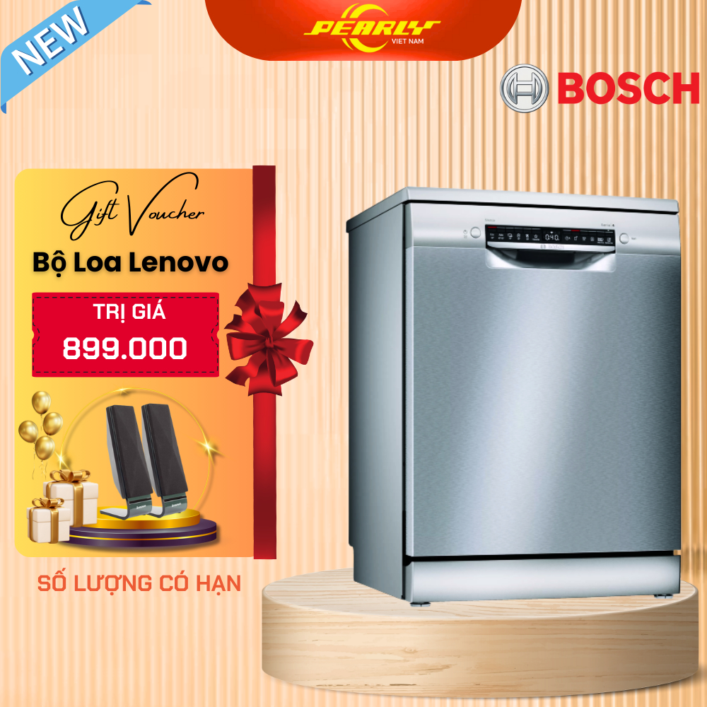 - Máy Rửa Chén Bát Bosch SMS4IVI01P Độc Lập, Xuất Xứ Thổ Nhĩ Kỳ - Nhập Khẩu Châu Âu