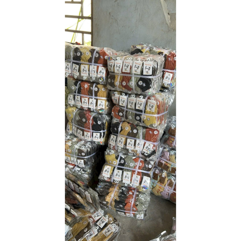 Sét 5 đôi tất gân cổ ngắn cho bé