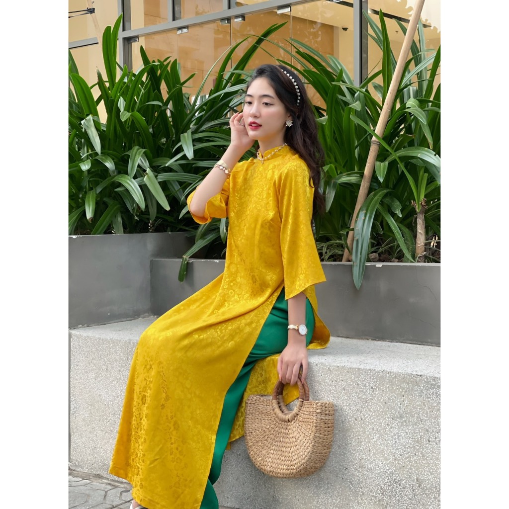 SET ÁO DÀI AN YÊN nhiều màu có bán lẻ áo quần