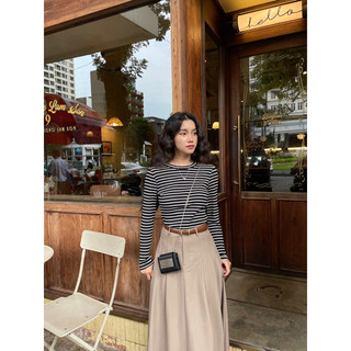 Chân váy dài xếp ly