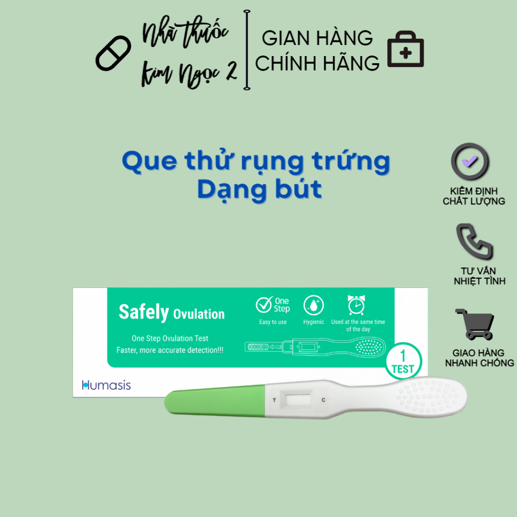 Que thử rụng trứng Safely Ovulation (CÓ CHE TÊN SP)