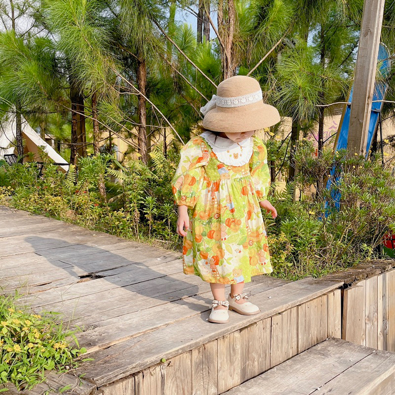 VÁY BABYDOLL VƯỜN CỔ TÍCH CHO BÉ GÁI