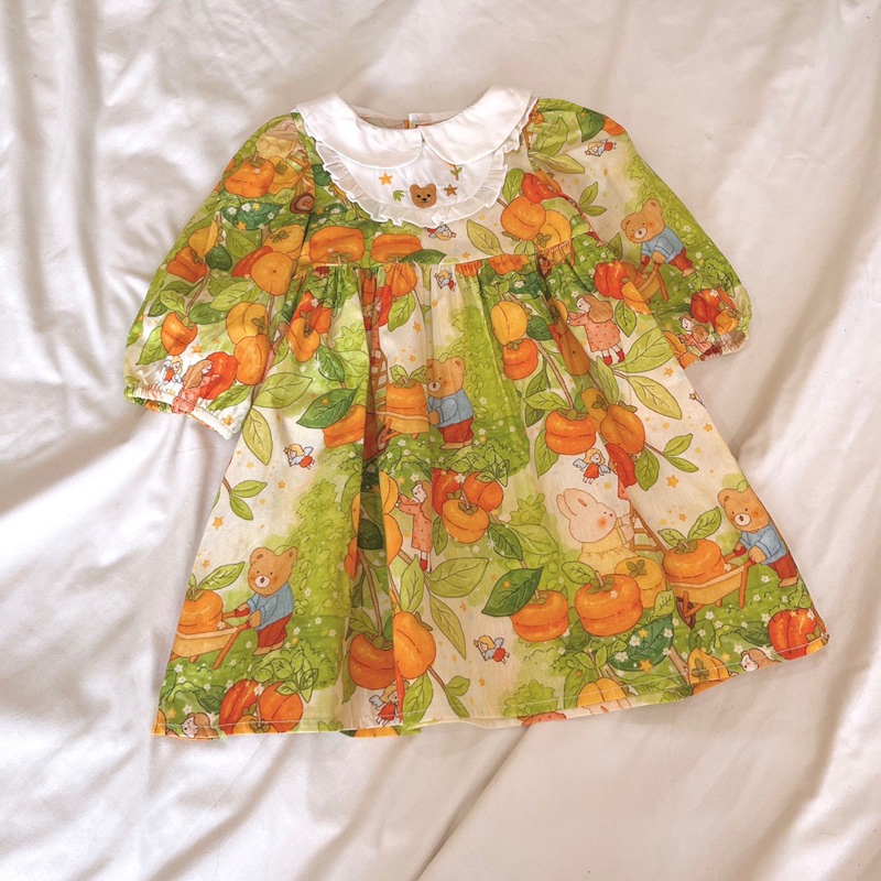 VÁY BABYDOLL VƯỜN CỔ TÍCH CHO BÉ GÁI