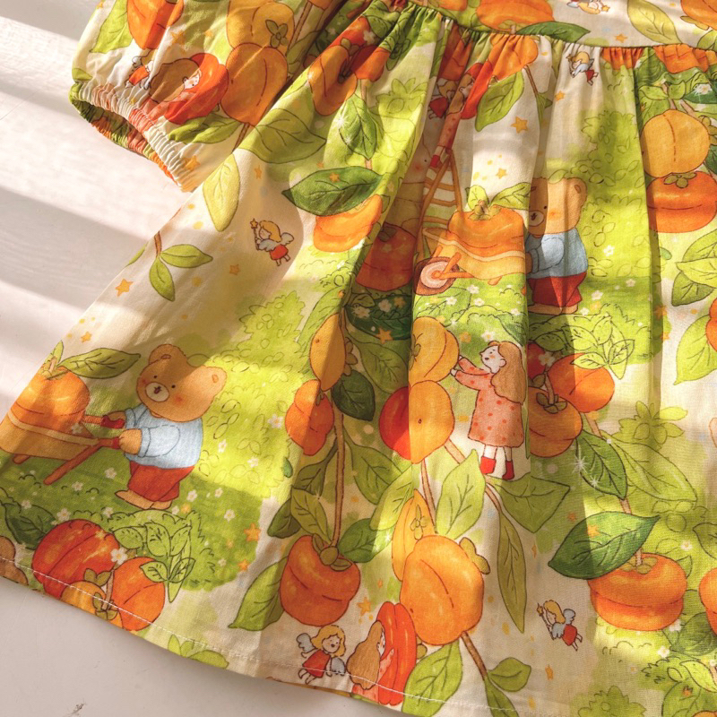 VÁY BABYDOLL VƯỜN CỔ TÍCH CHO BÉ GÁI