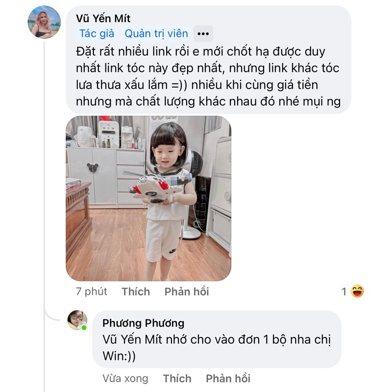 Tóc giả ngắn cho bé gái dễ thương