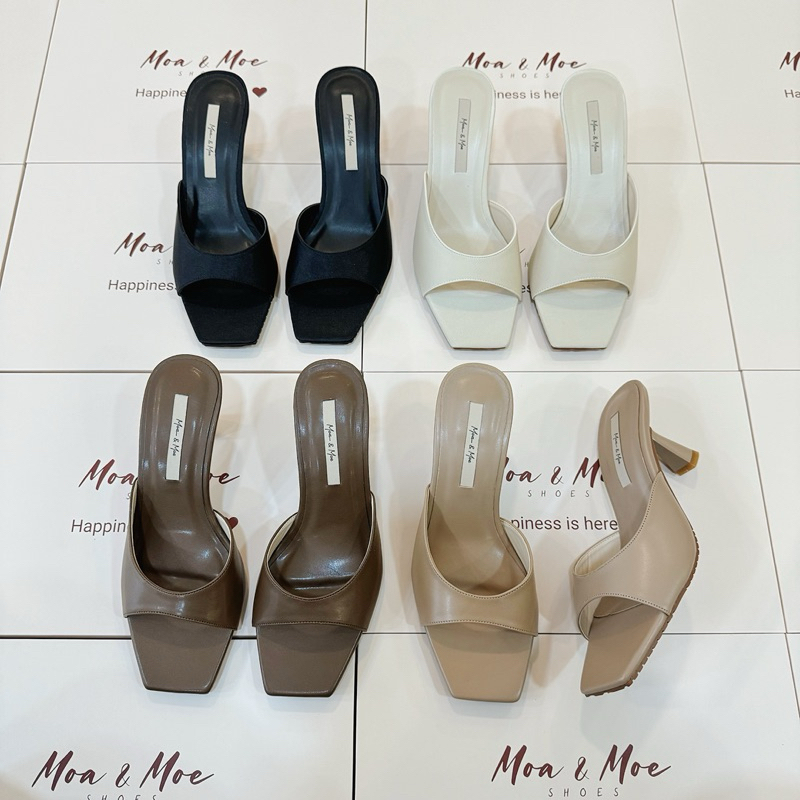 Dép 6 phân mãnh Moa & Moe Shoes 4 màu gót sơn