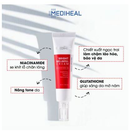 Kem Nám Dưỡng Trắng Da Mờ Nám Trắng Da Mediheal Bright Melakill Cream 35ml Hàn Quốc