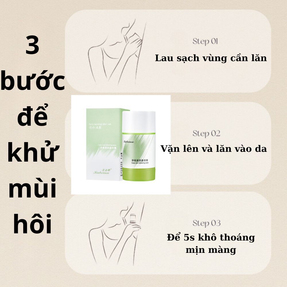 Lăn Khử Mùi Tấm Thị Ngăn Tiết Mồ Hôi Khử Mùi Cơ Thể Tự Tin Giao Tiếp Hương Thơm Mát Lưu Hương Ngày Dài