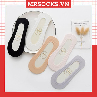 Vớ lười nữ lụa búp bê mang nửa chân có silicon chống tuột chống trượt  mang giày cao gót MRSOCKS VL006