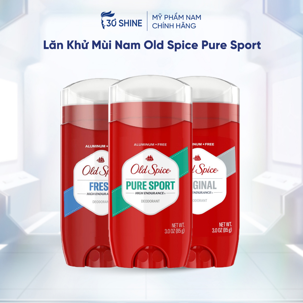 Lăn khử mùi nam Old Spice 30Shine phân phối chính hãng hương thơm nam tính khử mùi bền bỉ suốt 48h không gây vệt ố vàng