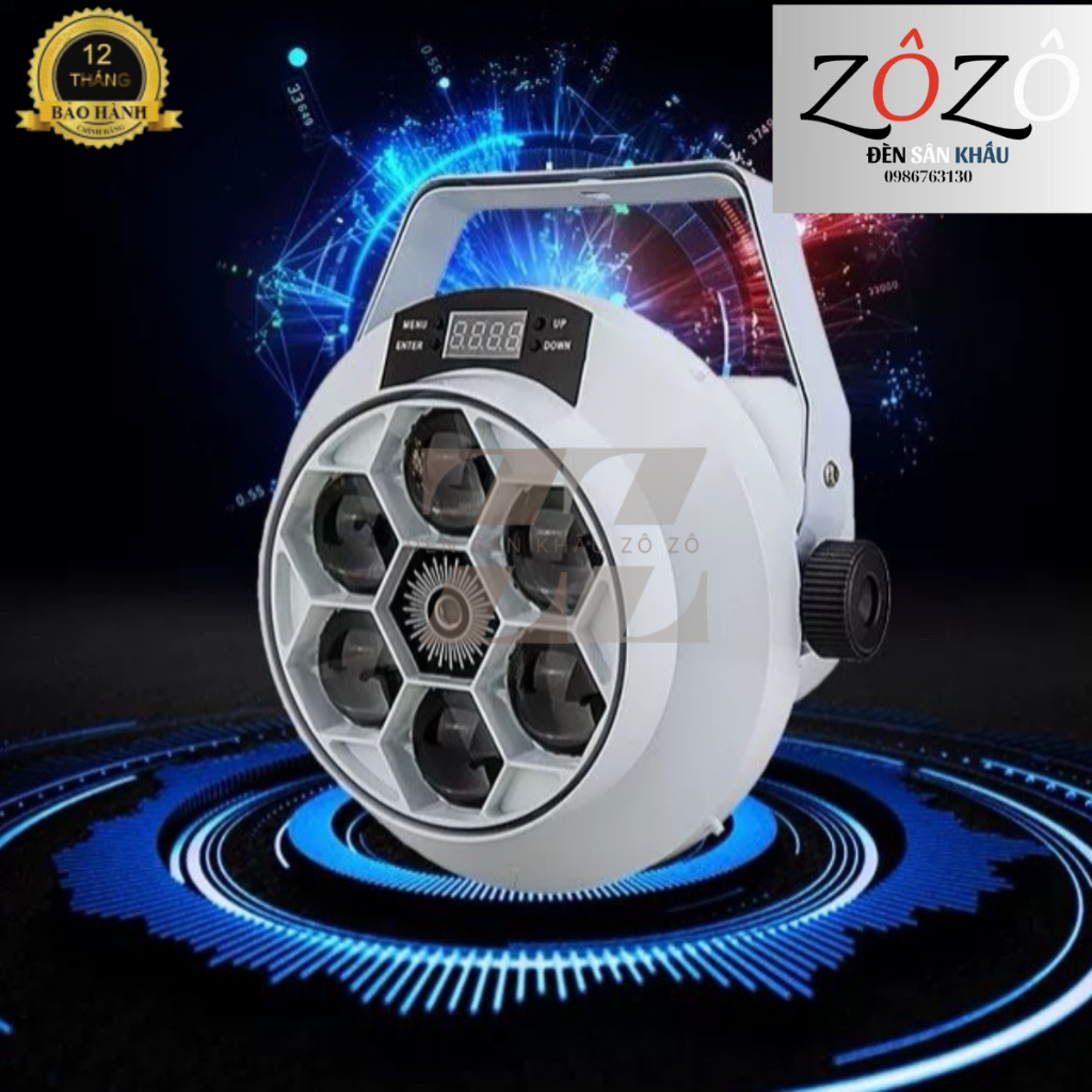 6 mắt Led + laze