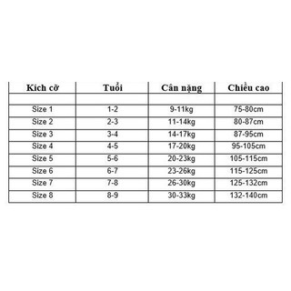 SET BỘ BÀ BA CHO BÉ GÁI