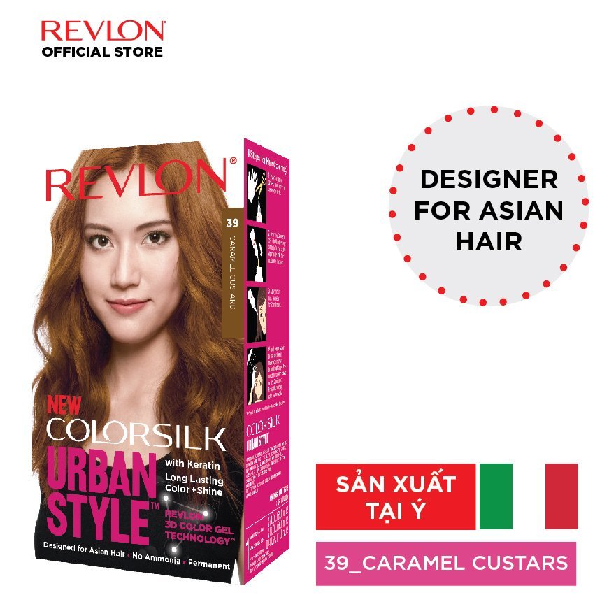 [Combo 3 Hộp - HSD 1/2024] Thuốc nhuộm tóc thời trang Revlon Colorsilk Urban Style 150ml - UR39