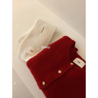 𝗟𝗔 𝗖𝗛𝗔𝗥𝗠𝗘́ |Khăn len đan dọc egg KOREA 3713
