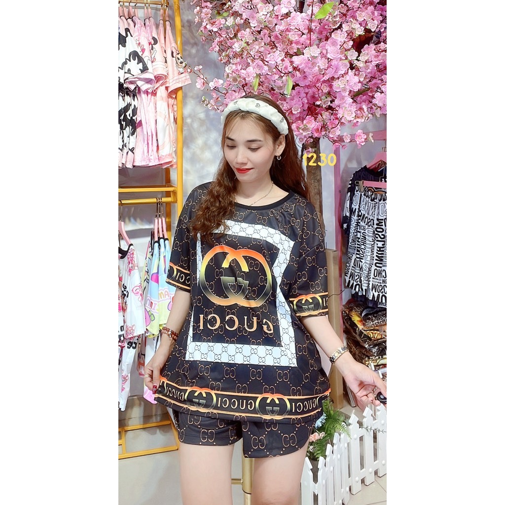 Set Bộ Đùi Big Size Thun In Hình 3D - Form 70kg-90kg - Chất Thun Co Giãn Tốt - Hình Thật Của Shop Chụp - B1230