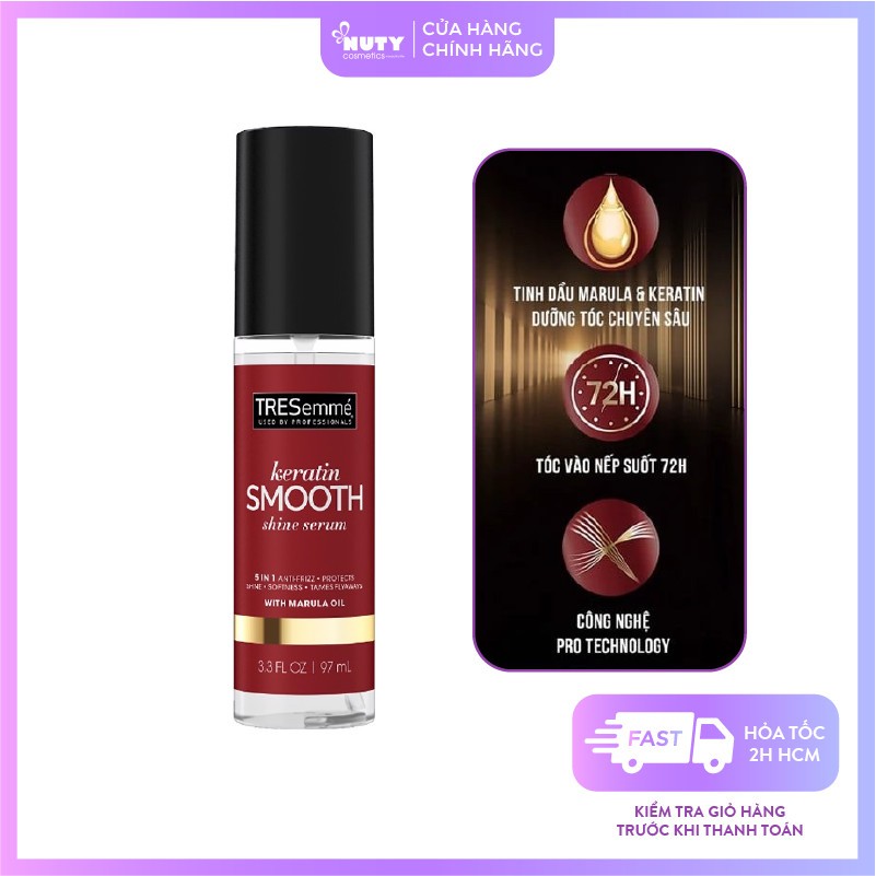 Serum Dưỡng Tóc TRESemme Vào Nếp Bóng Mượt Keratin Smooth Shine (97ml)