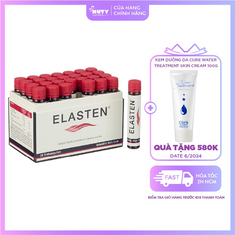 Nước Uống Collagen Elasten Thủy Phân 28 Ống x 25ml