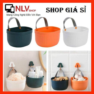 GIỎ đựng hành, tỏi, ớt, đồ dùng nhà tắm, vật dụng cá nhân treo tường bằng nhựa, tiết kiêm không gian nhà ở