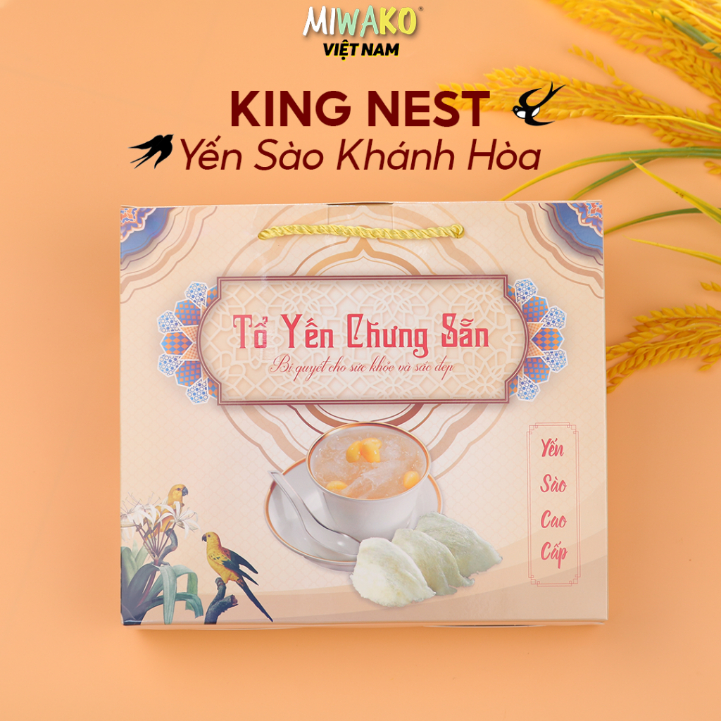 Yến Sào Chưng Tươi Nguyên Chất 39% Yến KingNest Khánh Hòa Hộp 70ml Hộp 6 Hũ Mix Vị - Miwako Việt Nam