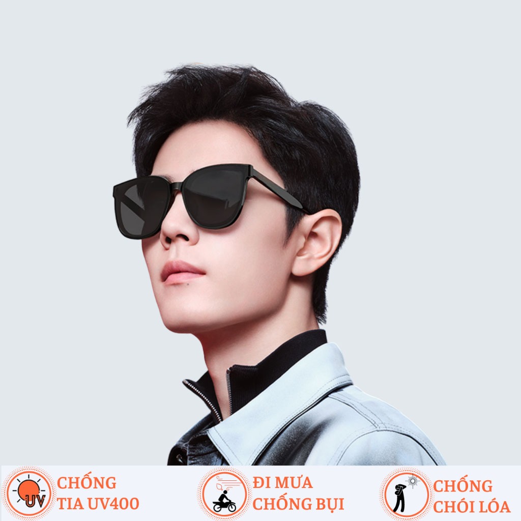 Kính râm nam nữ POSHOP  gọng vuông to chống tia UV400 màu sắc hot trend thời trang Hàn Quốc 5043