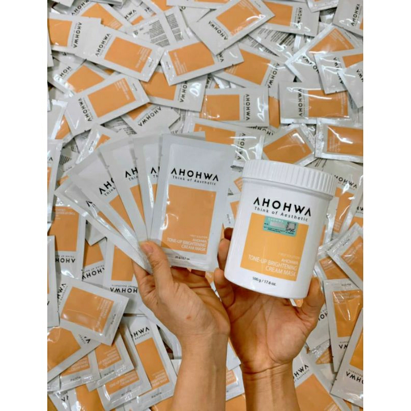 Mặt nạ ủ trắng dạng kem Ahohaw atone - Up Brightening Cream Mask dưỡng trắng sáng da