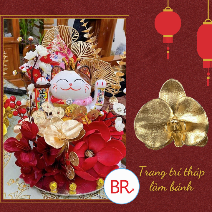 Sỉ Hoa trạng nguyên 14cm trang trí giỏ hoa quả ngày Tết hàng loại 1 – Hoa trang trí oản tài lộc, tháp bánh dâng lễ 01750