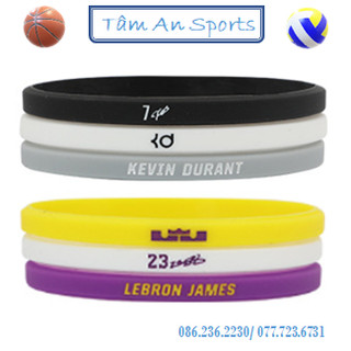Vòng đeo tay bóng rổ NBA bộ 3 chiếc vòng tay silicone - Thể thao Tâm An