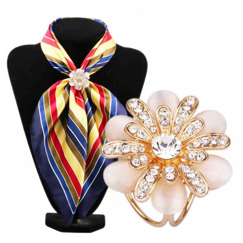 Ghim Cài Khăn Choàng Đính Đá Thời Trang Cho Nữ