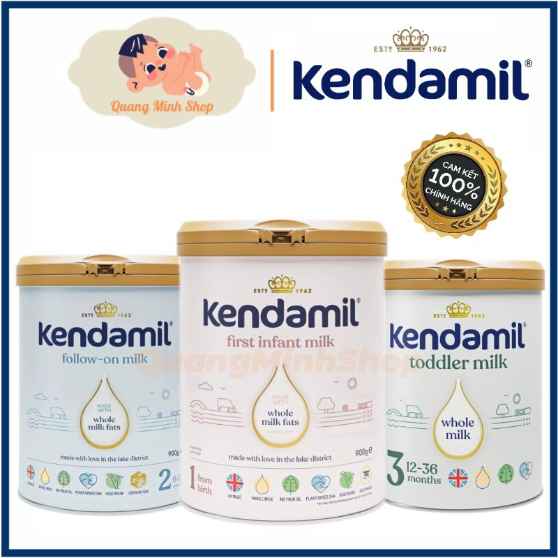 Sữa Bột Kendamil,Sữa Bột Nguyên Kem Lon 900g Chính Hãng