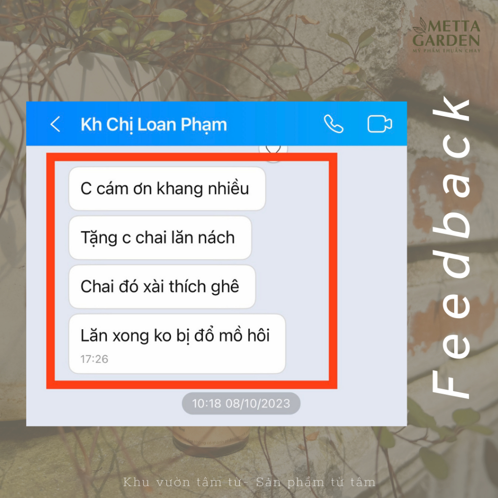 GEL NÁCH thuần chay khử hôi nách, ngăn tiết mồ hôi, khử thâm, làm sáng và mịn da (Chai 10ml) - METTA GARDEN