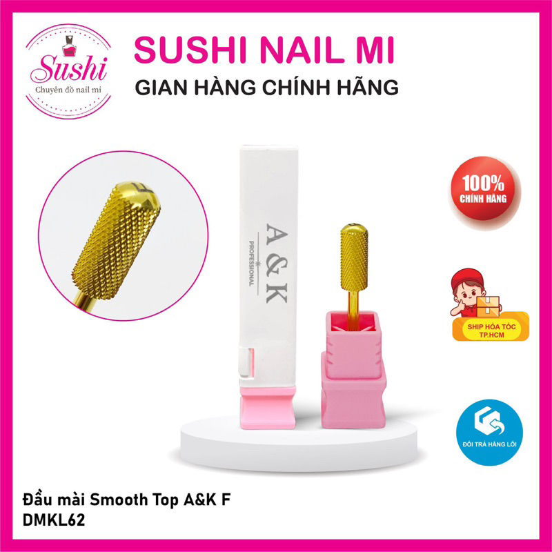 Đầu mài Smooth top AK USA chuyên dụng mài móng - Sushi nail mi